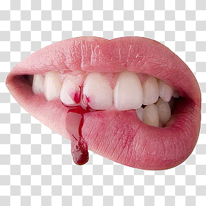 Blood coming out f lips transparent background PNG | HiClipart
