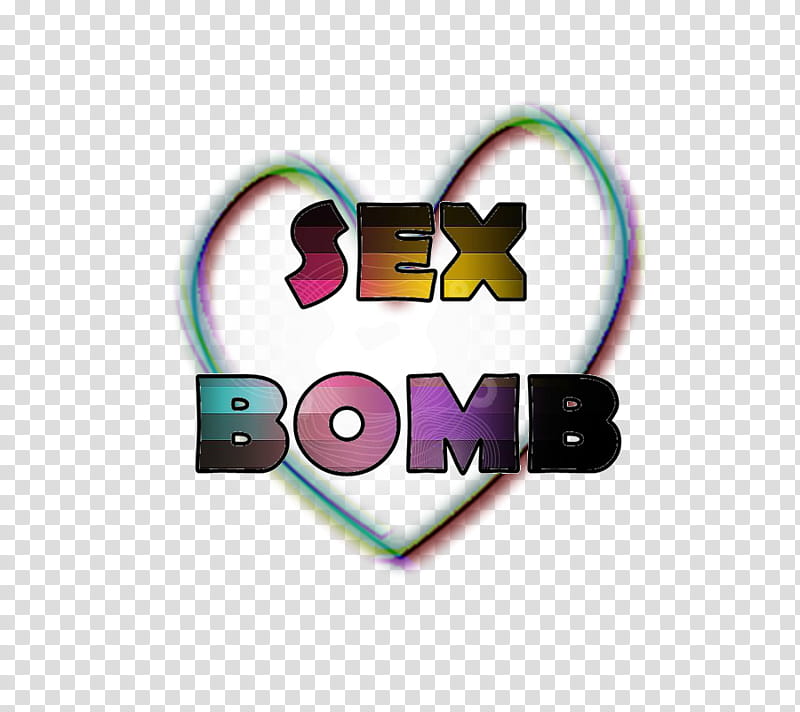 Sex Bomb text transparent background PNG clipart