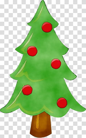 Christmas tree, Watercolor, Paint, Wet Ink, Christmas Decoration, Christmas Ornament, Oregon Pine, Holiday Ornament transparent background PNG clipart thumbnail