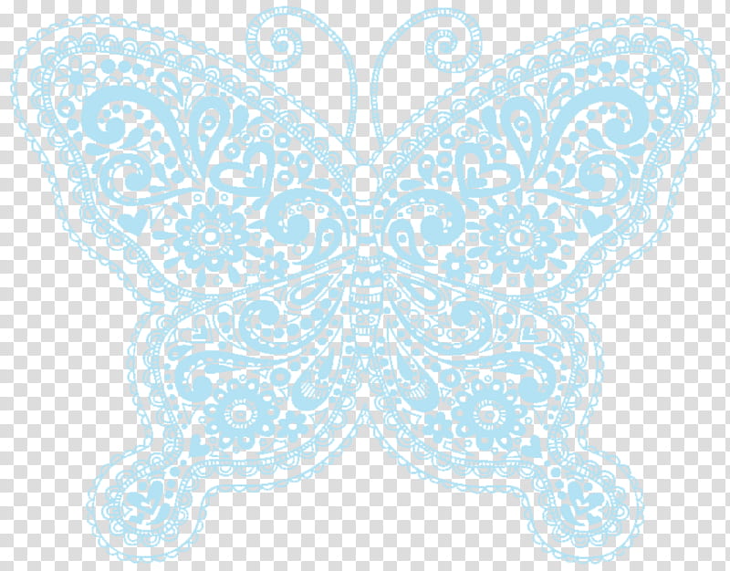 Summer Lovin JanClark, light-blue floral butterfly transparent background PNG clipart