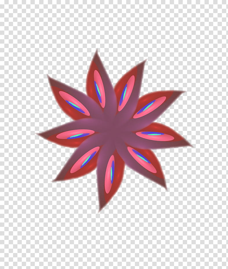 F Flower Head , red, blue, and grey flower illustration transparent background PNG clipart