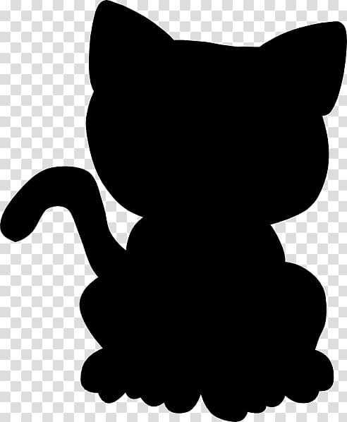 Cat Silhouette, Whiskers, Paw, Snout, Black M, Black Cat, Small To Mediumsized Cats, Blackandwhite transparent background PNG clipart