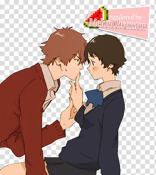 Makoto + Chiaki Render transparent background PNG clipart