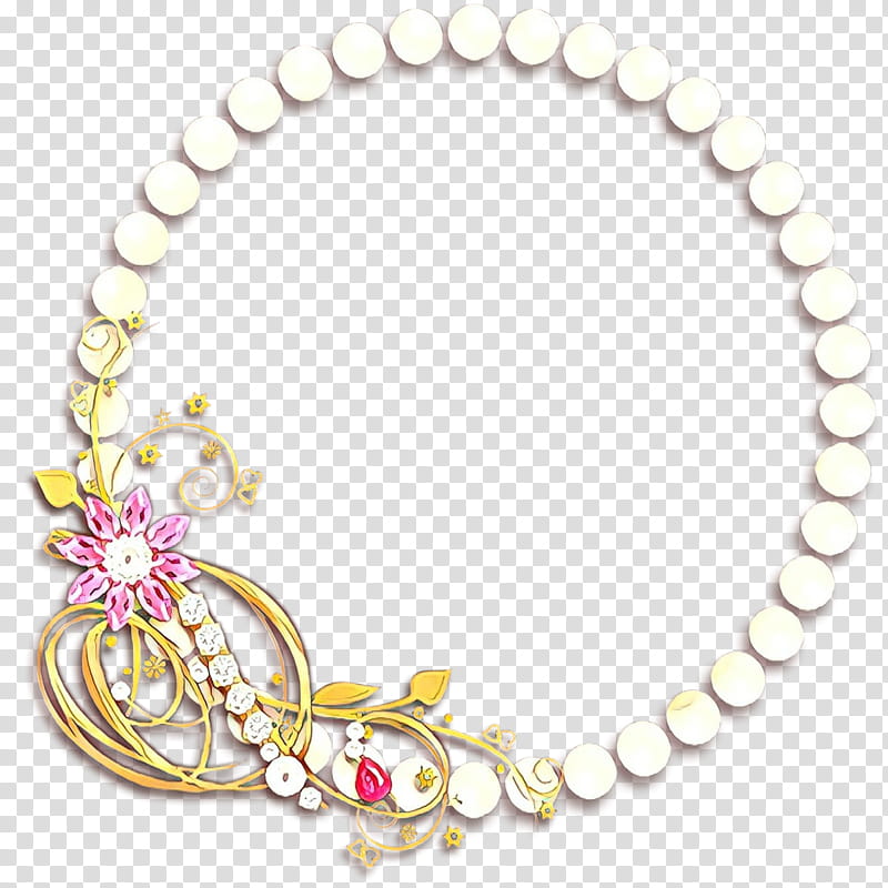 Gold Background Frame, Cartoon, Frames, Pearl, Necklace, Jewellery, Pearl Necklace, transparent background PNG clipart