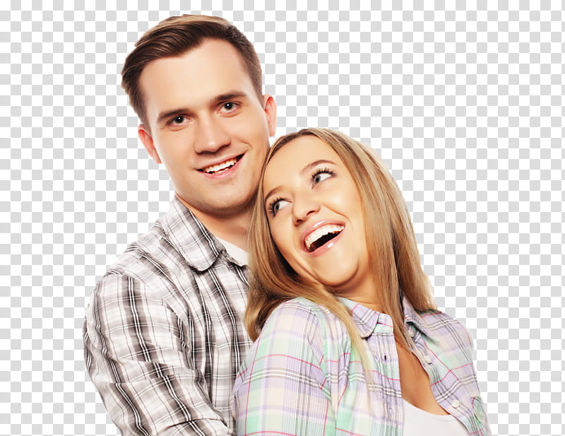 COUPLE , man and woman embracing and smiling transparent background PNG clipart