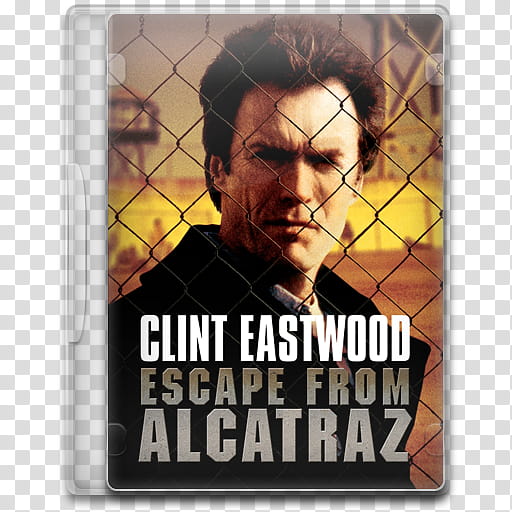 Movie Icon , Escape from Alcatraz, Escape from Alcatraz DVD case transparent background PNG clipart