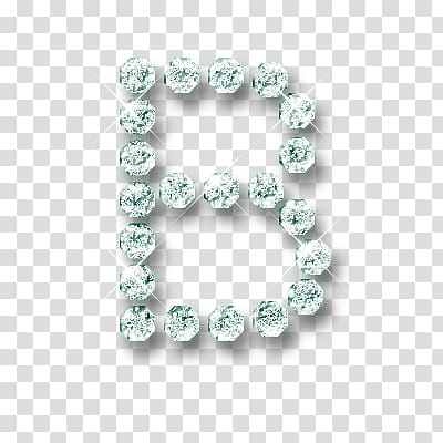 Letras , green diamond letter B stone transparent background PNG clipart