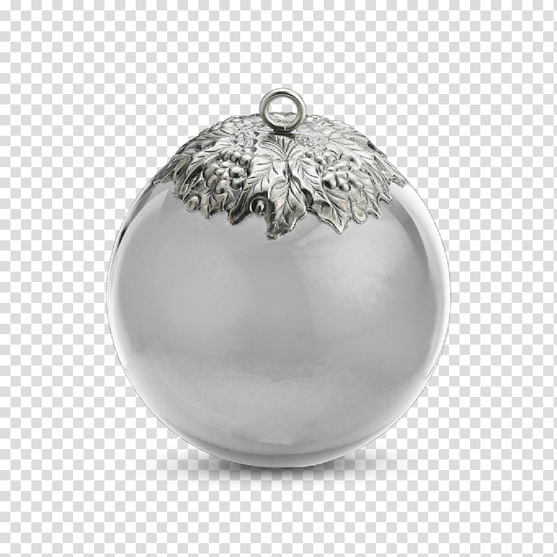 Christmas ornament, Holiday Ornament, Silver, Sphere, Tree, Metal, Jewellery transparent background PNG clipart