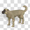 Spore creature Kangal dog , brown dog statue transparent background PNG clipart