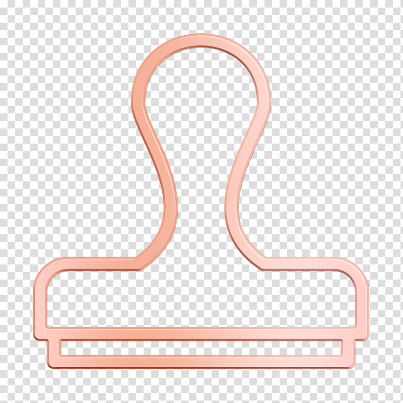 stamp icon streamline icon, Pink transparent background PNG clipart