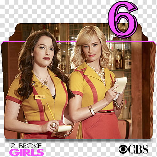 Broke Girls series and season folder icons,  Broke Girls S ( transparent background PNG clipart