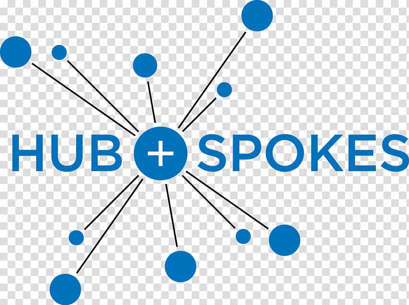 Spoke Blue, Airline Hub, Logo, Transport Hub, Organization, Ethernet Hub, Trade, Page Layout transparent background PNG clipart