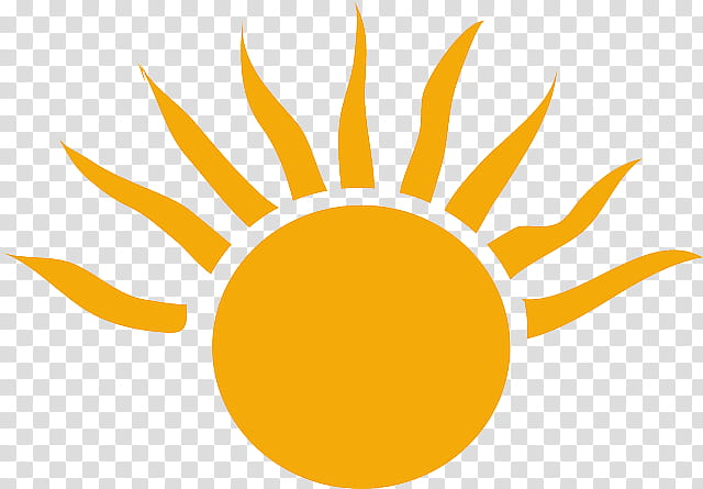 Cartoon Sun, Sunlight, Yellow, Line, Circle, Fruit, Flower transparent background PNG clipart
