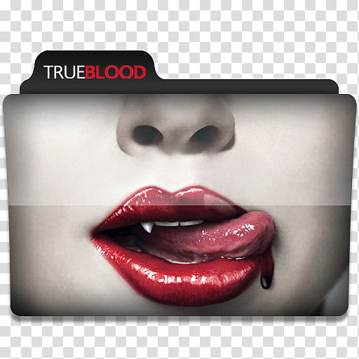 Windows TV Series Folders S T, TrueBlood folder icon transparent background PNG clipart