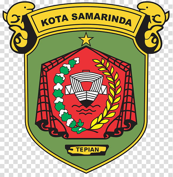 Shield Logo, Bontang, Tenggarong, Samarinda, Symbol, Pesut Mahakam, Borneo, East Kalimantan transparent background PNG clipart