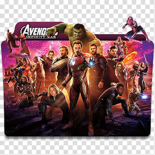 The Avengers   Folder Icon, Avengers Infinity War () transparent background PNG clipart