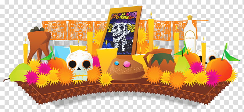 Culture Day, Ofrenda, Day Of The Dead, Altar, Death, Santa Muerte, Calavera, Pan De Muerto transparent background PNG clipart
