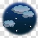 WSI Weather Icons As Seen on TV, Partly Cloudy Night transparent background PNG clipart
