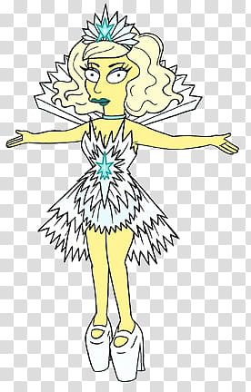 Lady Gaga en los Simpson transparent background PNG clipart