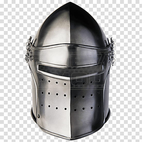 Knight, Helmet, Barbute, Bascinet, Sallet, Great Helm, Middle Ages, Steel transparent background PNG clipart