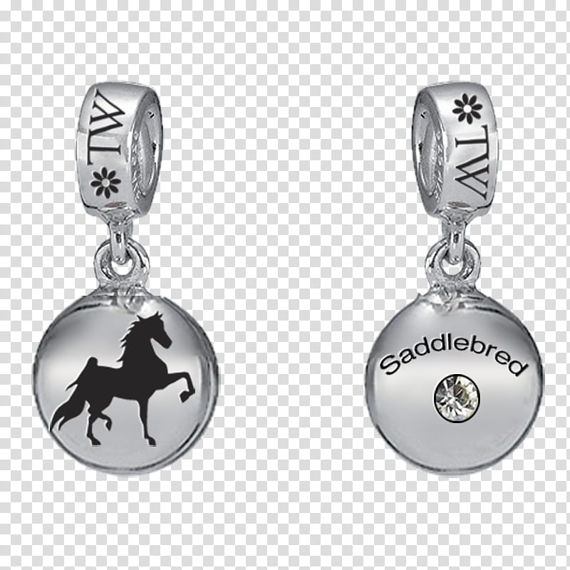 Silver, American Saddlebred, Earring, Saddle Seat, Equestrian, Dressage, Horse Show, Eventing transparent background PNG clipart