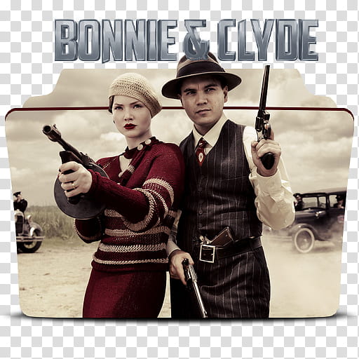Bonnie and Clyde Folder v transparent background PNG clipart