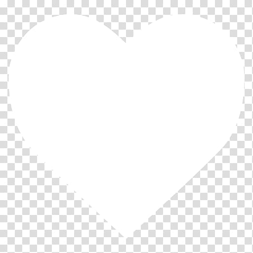 Black n White, white heart transparent background PNG clipart