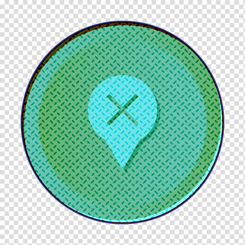 cancel icon cross icon delete icon, Location Icon, Marker Icon, Green, Aqua, Turquoise, Teal, Circle transparent background PNG clipart