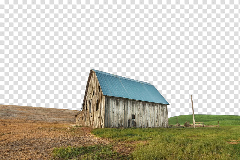 barn grassland rural area shack farm, House, Shed, Roof, Ecoregion transparent background PNG clipart