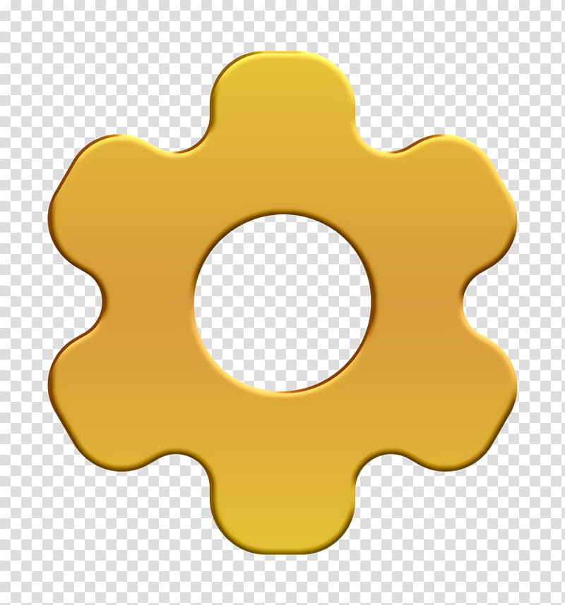 gear icon setting icon wheel icon, Yellow, Material Property, Symbol transparent background PNG clipart