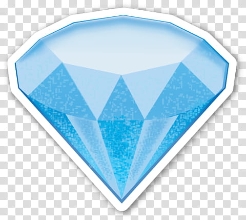 EMOJI STICKER , blue diamond art transparent background PNG clipart