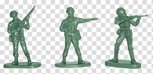 Three Green Toy Soldiers Transparent Background Png Clipart Hiclipart