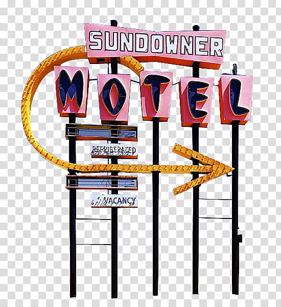 Sign s, Sundowner Motel signage transparent background PNG clipart