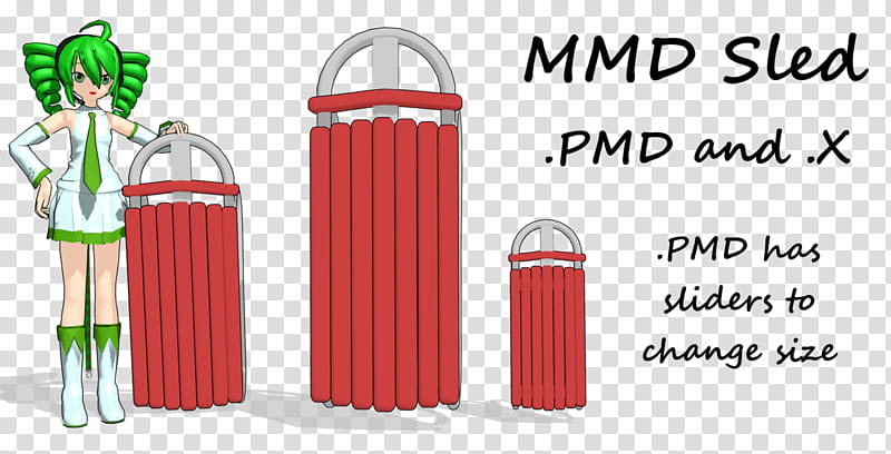 MMD, Sled transparent background PNG clipart