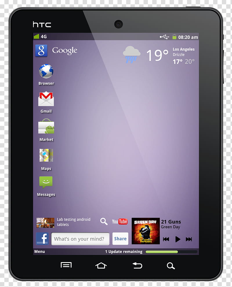 Htc Aurora Concept Black Htc Tablet Computer Transparent Background Png Clipart Hiclipart