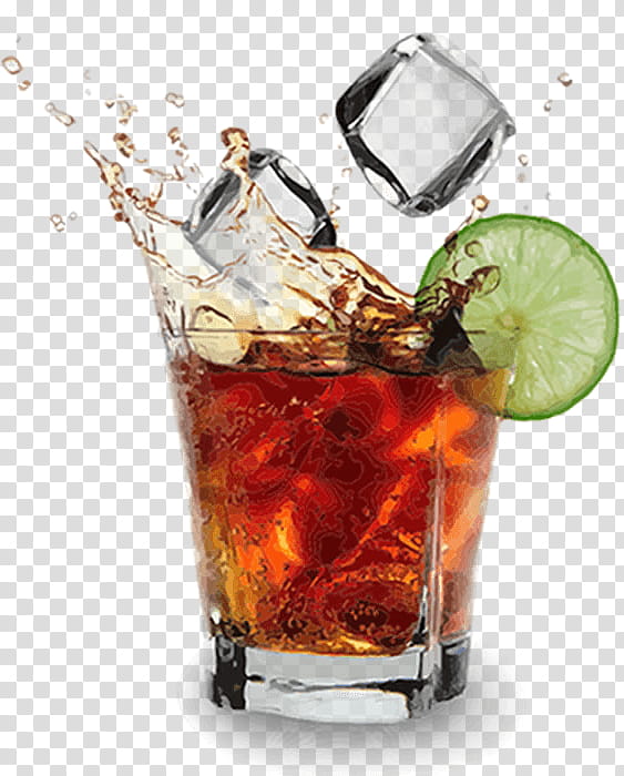 Zombie, Rum And Coke, Cocktail, Cocacola, Drink, Fizzy Drinks, Old Fashioned, Bacardi transparent background PNG clipart