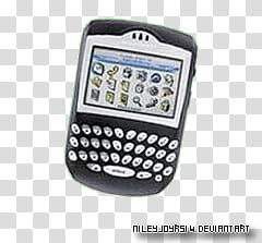 black QWERTY phone transparent background PNG clipart