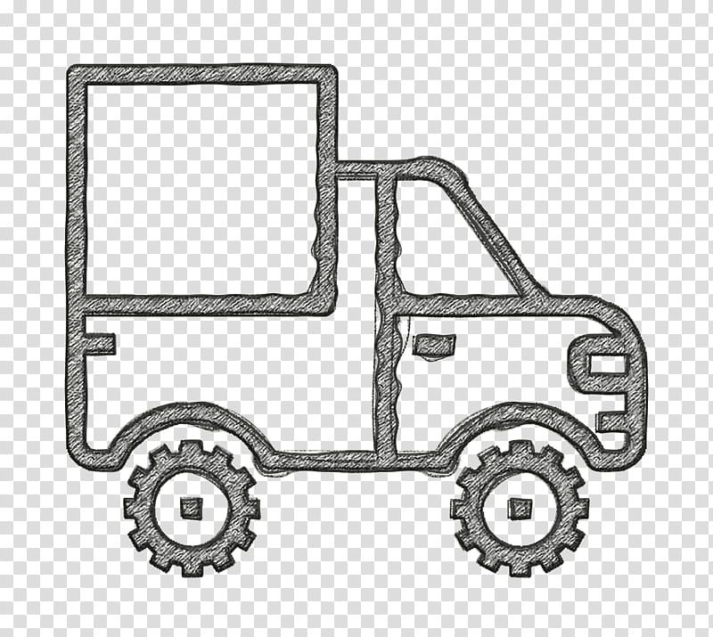 Trucking icon Cargo truck icon Car icon, Vehicle, Coloring Book, Line Art, Auto Part transparent background PNG clipart