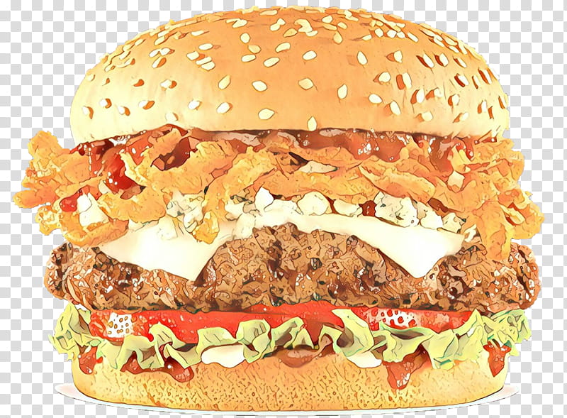 Hamburger, Cartoon, Junk Food, Fast Food, Cheeseburger, Original Chicken Sandwich, Veggie Burger, Dish transparent background PNG clipart