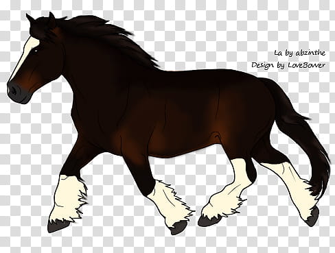 Shire mare character, horse illustration transparent background PNG clipart