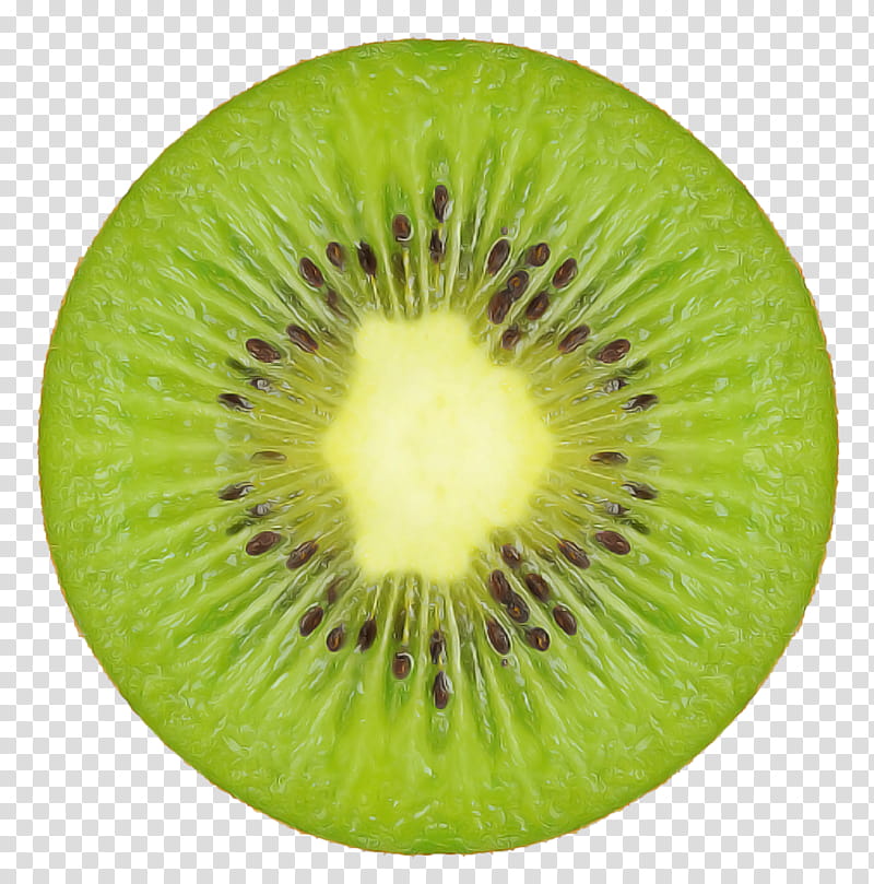 Kiwi, Kiwifruit, Green, Flightless Bird, Hardy Kiwi, Plant, Plate, Circle transparent background PNG clipart