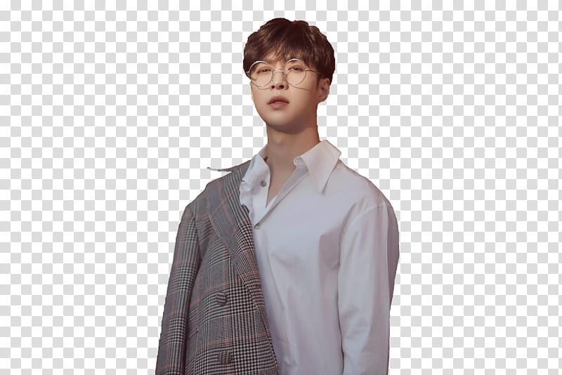 LAY EXO, man wearing white dress shirt transparent background PNG clipart