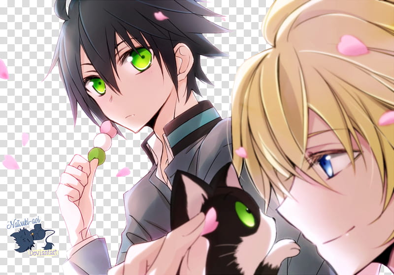 Yuu y Mika Owari No Seraph transparent background PNG clipart