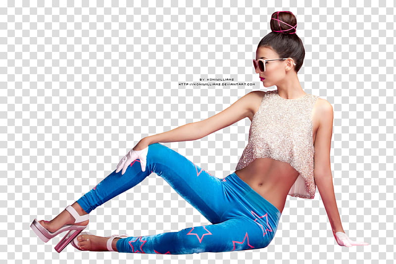 Victoria Justice, sitting woman while holding her knee transparent background PNG clipart