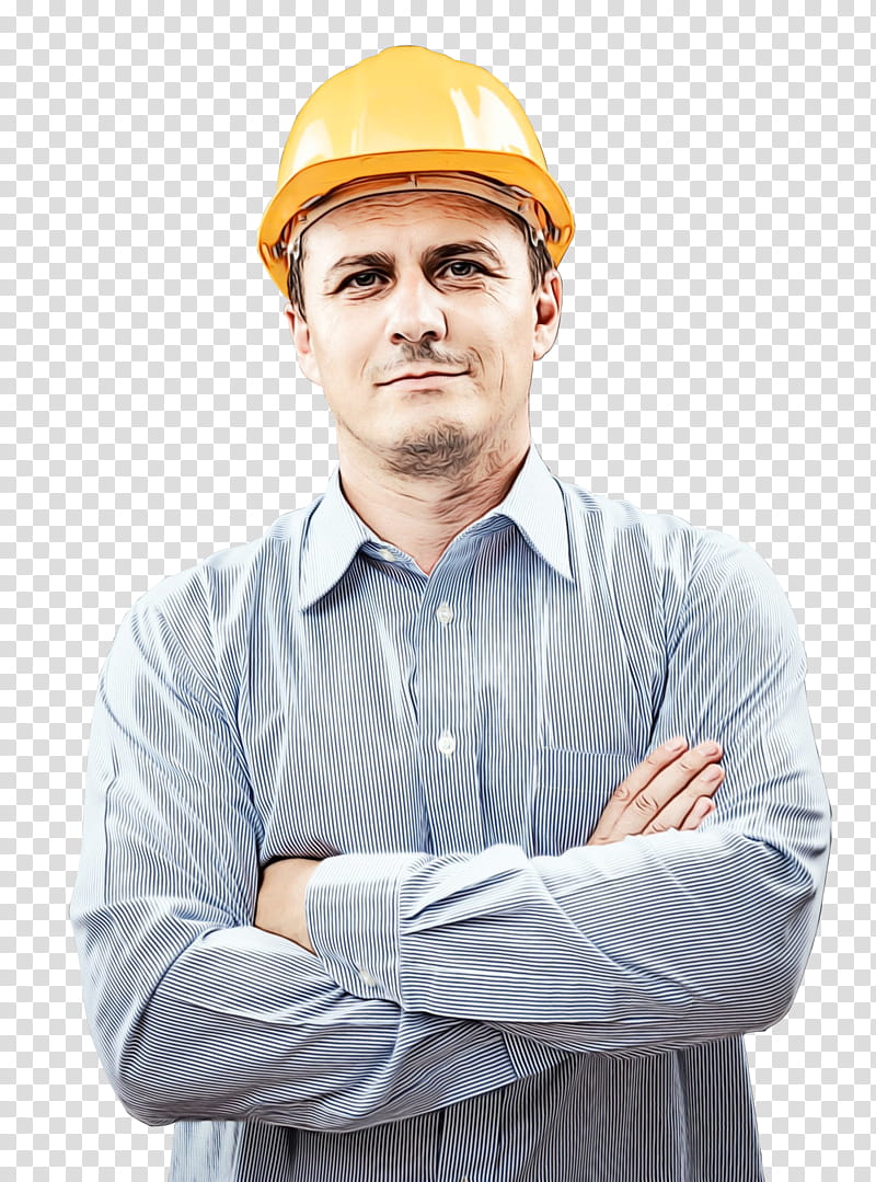 hard hat personal protective equipment engineer blue-collar worker hat, Watercolor, Paint, Wet Ink, Bluecollar Worker, Workwear, Job, Construction Worker transparent background PNG clipart