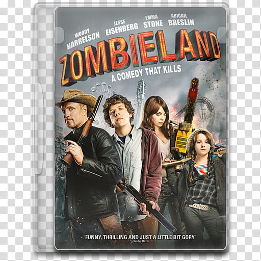 Movie Icon Mega , Zombieland, Zombieland DVD case transparent background PNG clipart
