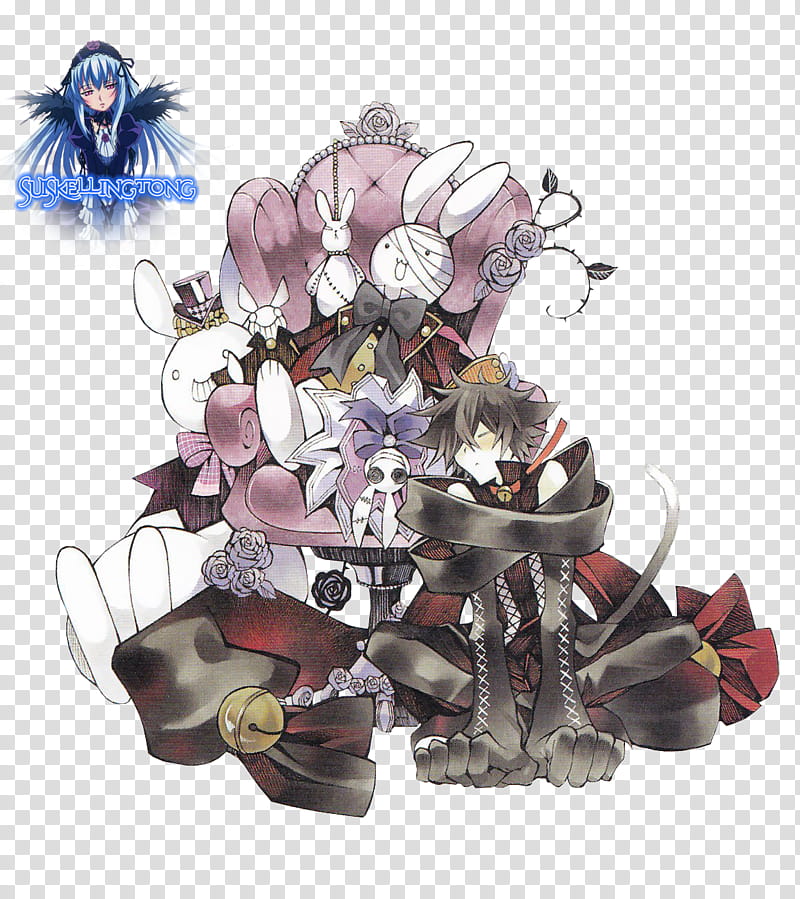 Pandora Hearts Render , black haired male anime character transparent background PNG clipart