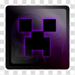 Black Pearl Dock Icons Set, BP Minecraft Violet transparent background PNG clipart