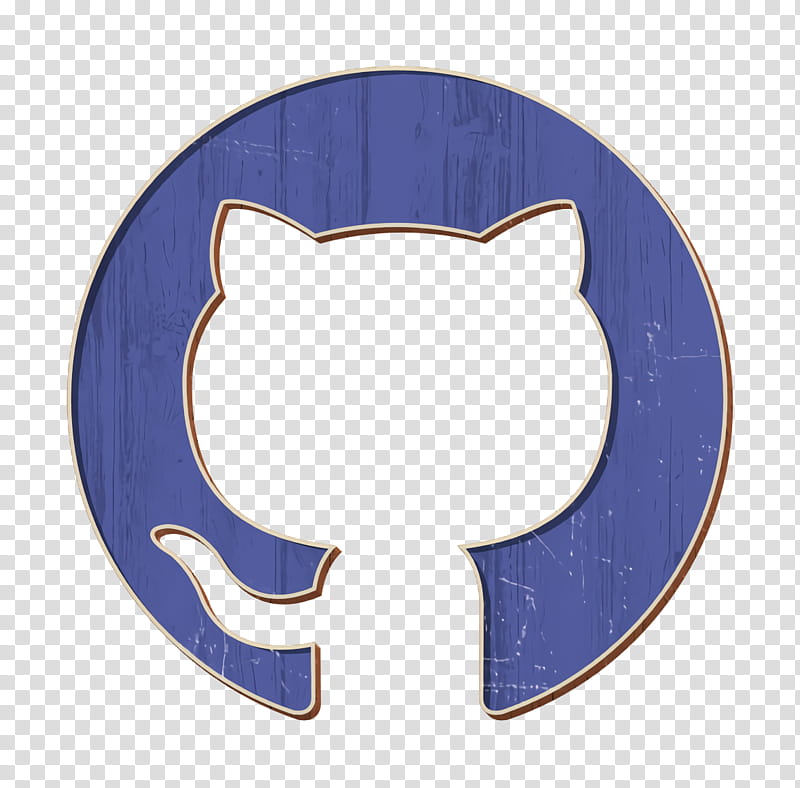 code icon developer icon github icon, Logo Icon, Cat, Electric Blue, Small To Mediumsized Cats, Whiskers transparent background PNG clipart