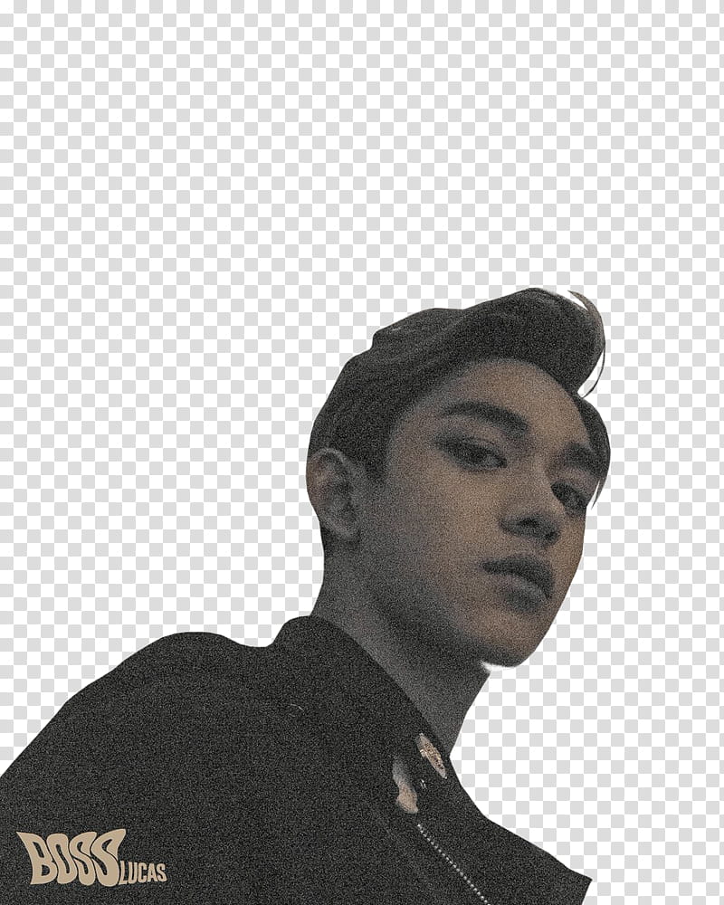 NCT U BOSS , man wearing black shirt transparent background PNG clipart